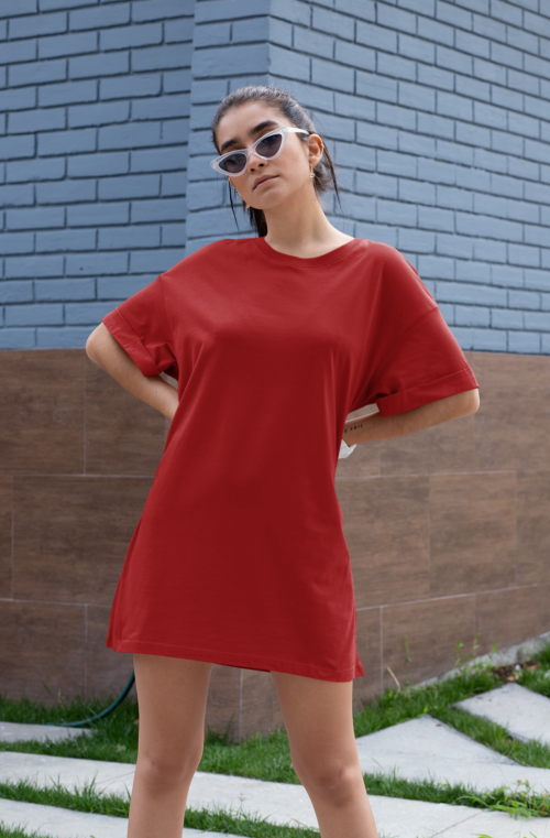 Solid T-shirt Dress