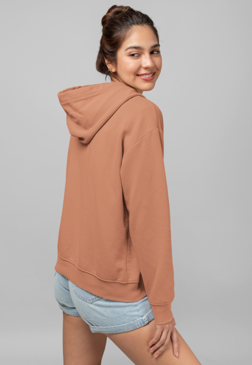 Coral Crush Solid Hoodie - Image 5