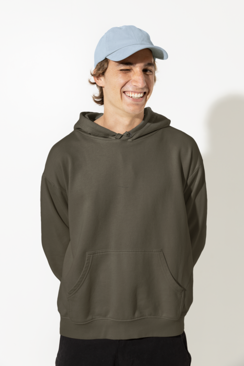 MEN-HOODIE-OLIVE-FRONT-solid