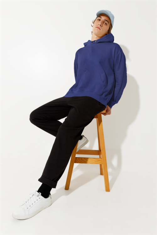 MEN-HOODIE-ROYAL-BLUE-FRONT