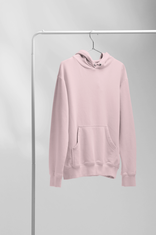 Cotton Candy Solid Oversized Hoodie