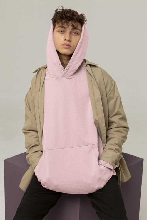 Cotton Candy Solid Oversized Hoodie - Image 7