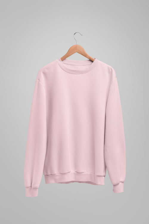 Cotton Candy Solid Sweatshirt on a hanger