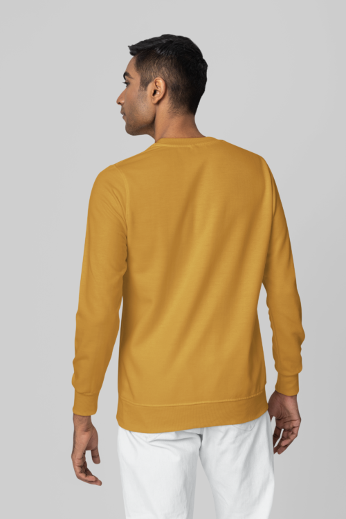 Golden Dusk Solid Sweatshirt - Image 5