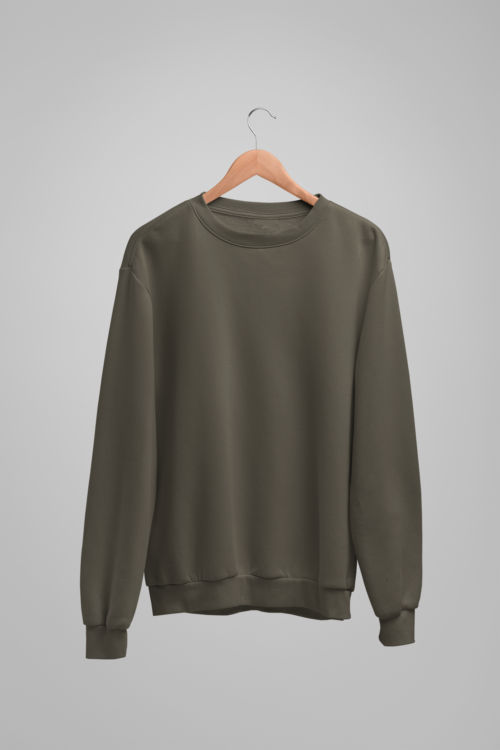 Forest Green Solid Sweatshirt