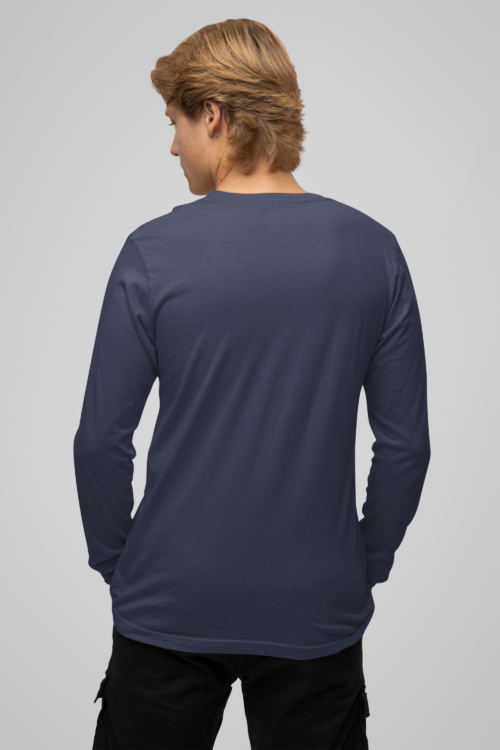 Navy Blue Full Sleeve Solid - Image 7