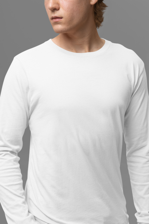 Ivory White Full Sleeve Solid - Image 7