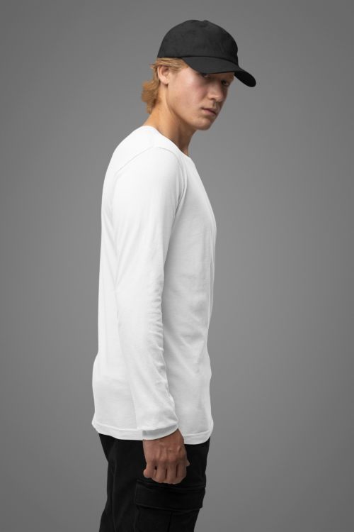 Ivory White Full Sleeve Solid - Image 3