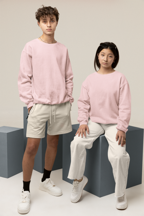 Cotton Candy Solid Oversized Sweatshirt - Image 8