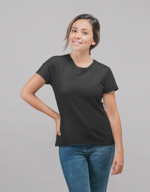 Unisex Supima T-Shirts-Black - Image 3