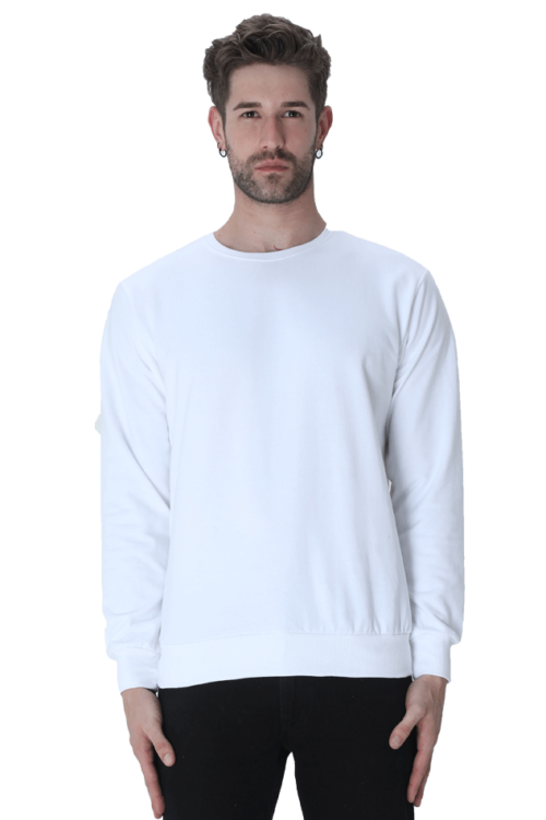 Unisex Sweatshirts-White