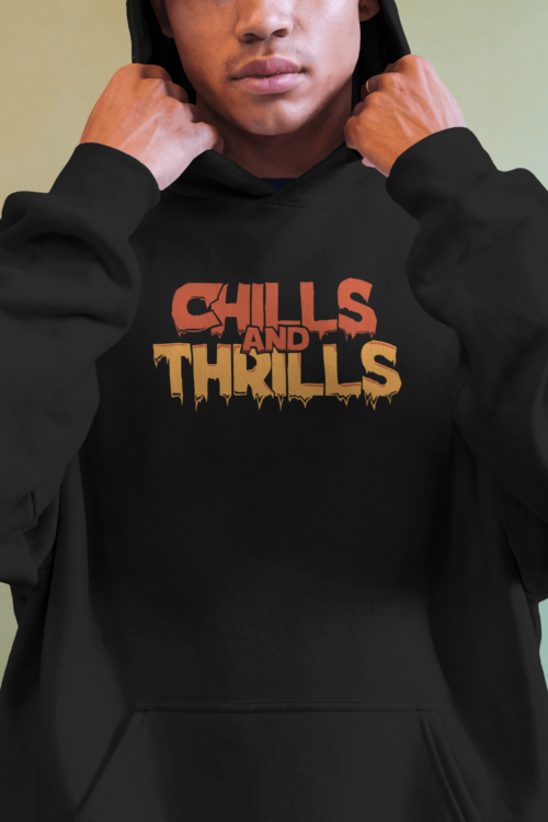 Chills & Thrills - Black Hoodie - Image 2