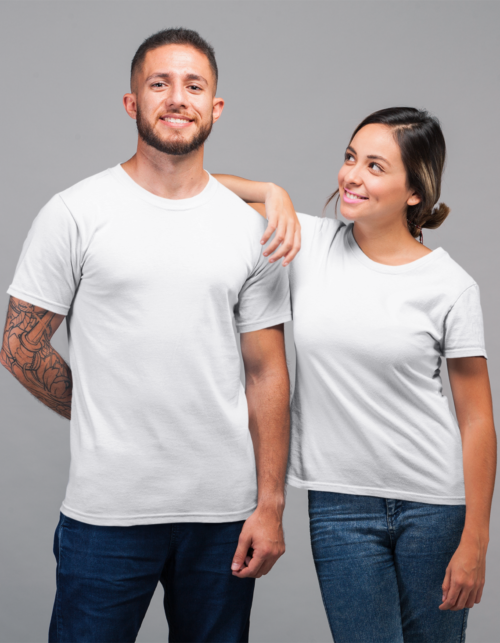 Unisex Supima T-Shirts-White - Image 6