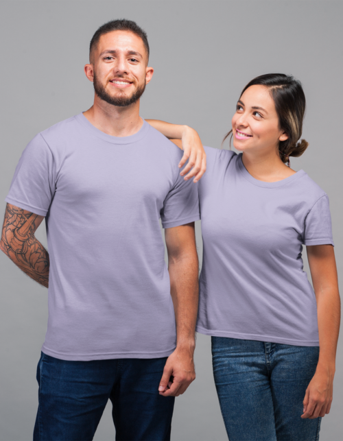 Unisex Supima T-Shirts-Lavender - Image 2