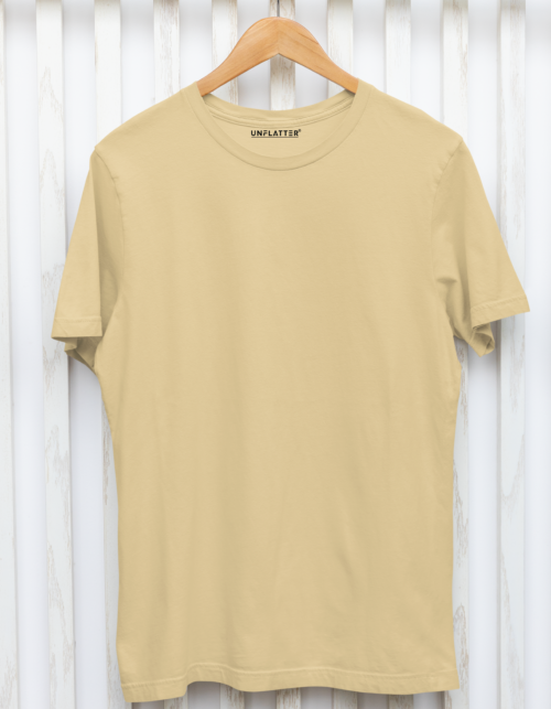 Unisex Supima T-Shirts-Beige