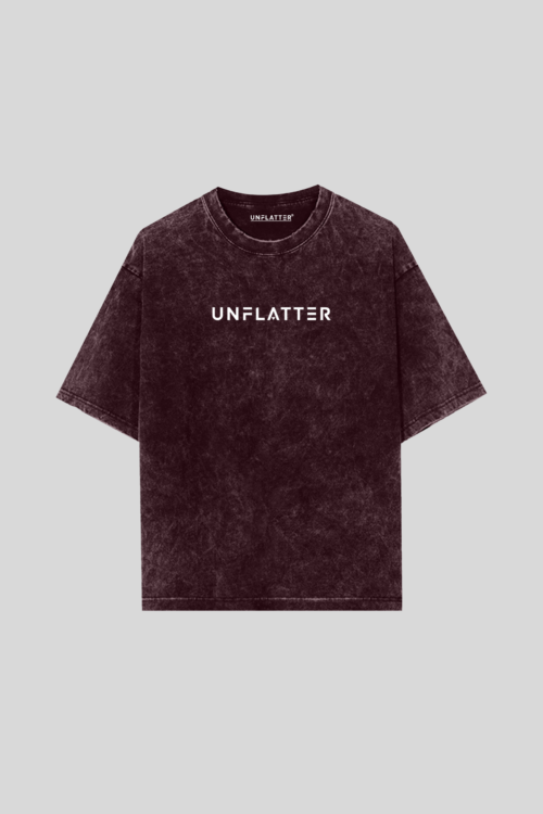 Puffed Unflatter Acid Wash Tee